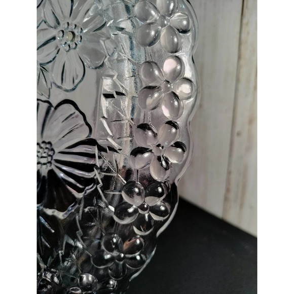 Riccardo Serving tray vintage lead crystal w/ pastel accent lattice pattern - Picture 4 of 8